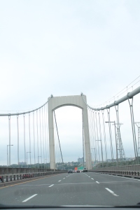 Le Pont en arrivant a Quebec